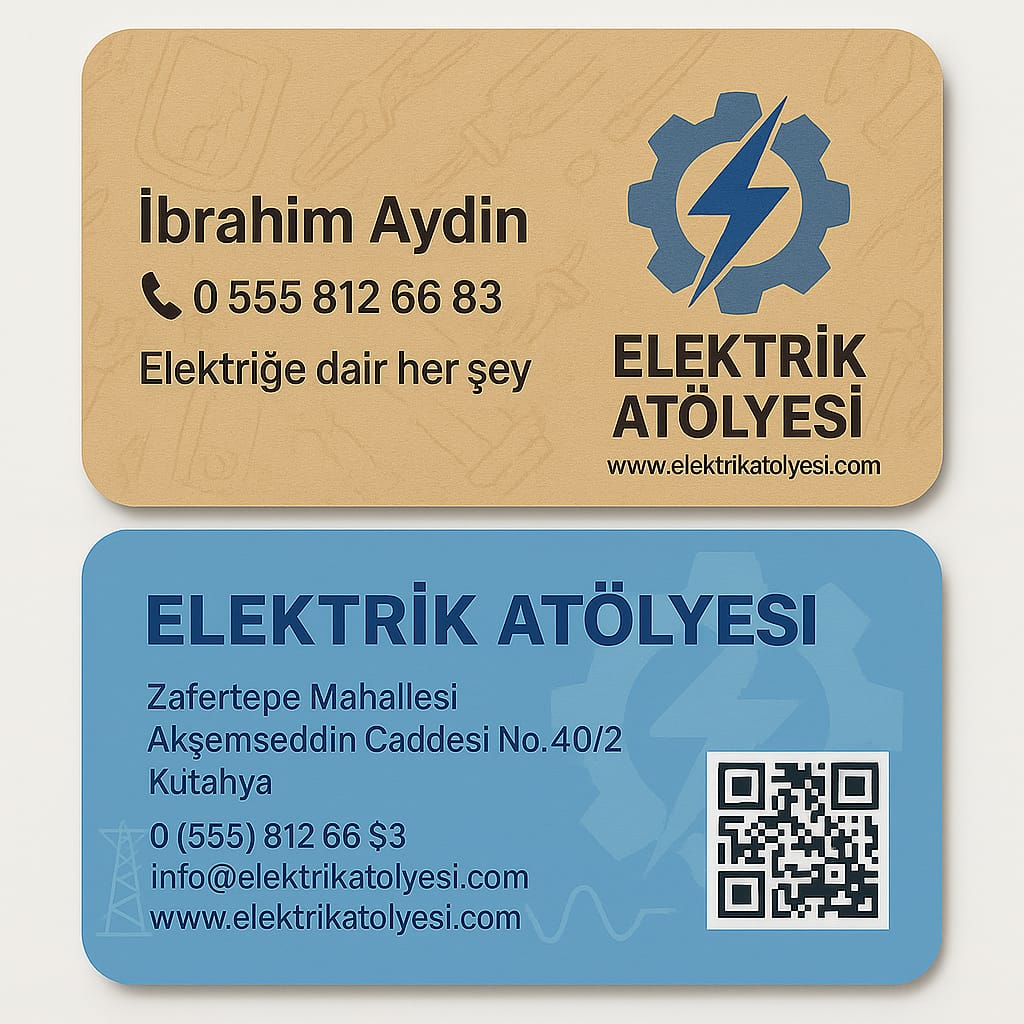 Elektrik Atölyesi kartvizit